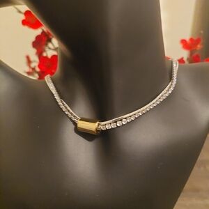 Gold and Silver Tone Necklace